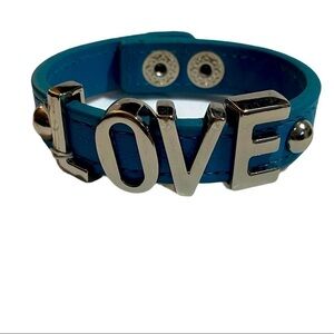 BCBGENERATION NWT (Holiday Gift/Stocking Stuffer) Blue Faux Leather bracelet ❤️